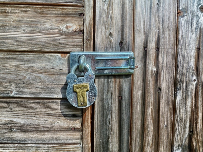 Pad Lock on Shed