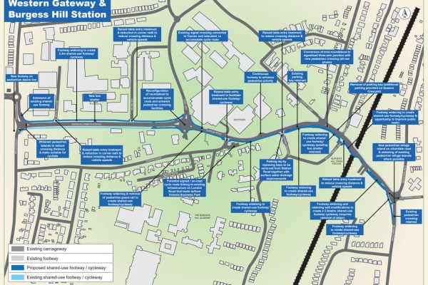 Western Gateway and Burgess Hill Station plans image