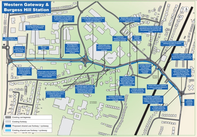 Western Gateway and Burgess Hill Station plans image